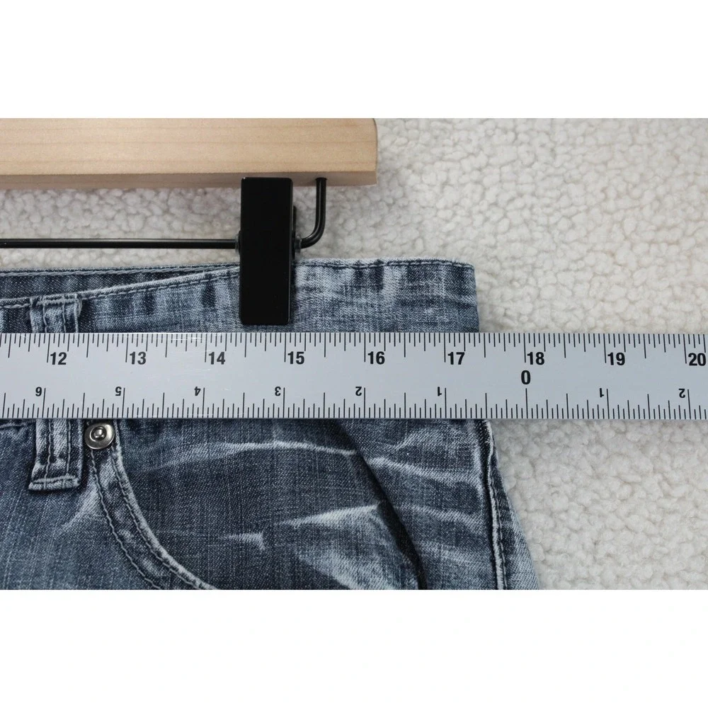 Ecko Unltd Mens Jeans W34 Blue Wash Relaxed Fit Denim Pants Y2K Streetwear‎